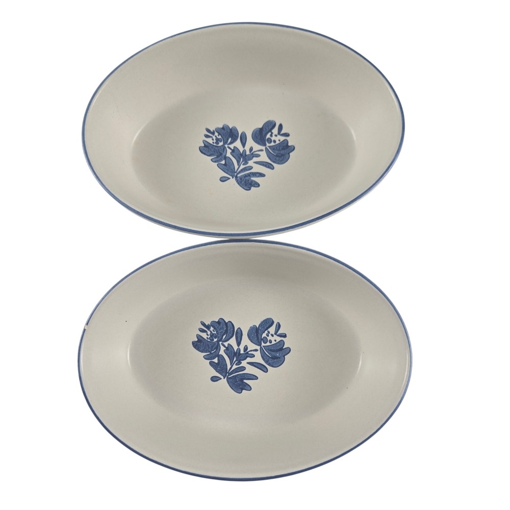 Vintage Pfaltzgraff Yorktowne #240 Oval Bakers Serving Dishes Set of 2 USA